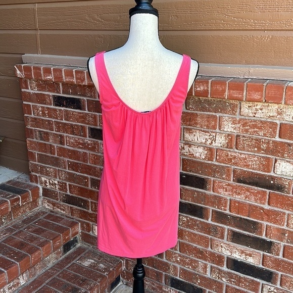Splendid Two Tone Hot Pink Sleeveless Tank Mini Dress Women's Size Small - Picture 5 of 6